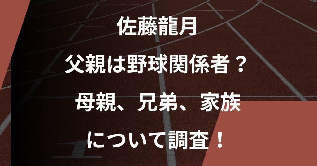 佐藤龍月